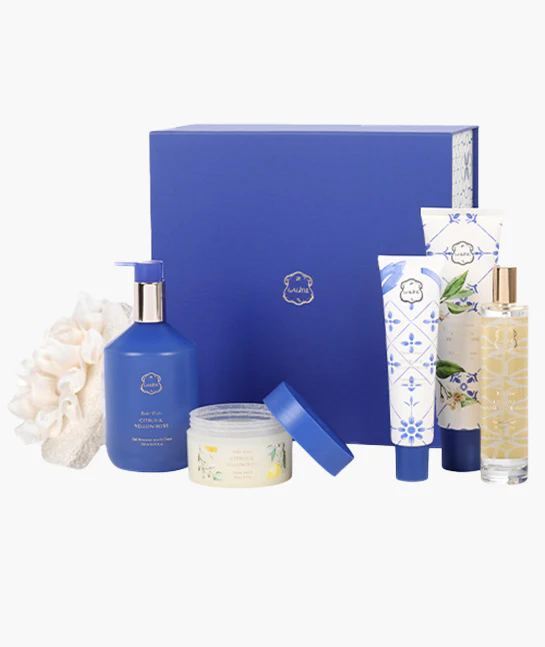 Citrus & Yellow Rose Luxe Gift Set