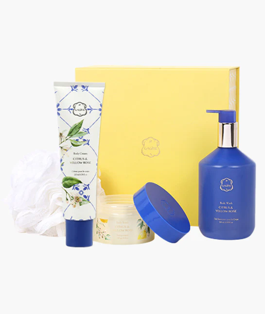 Citrus & Yellow Rose Medium Gift Set