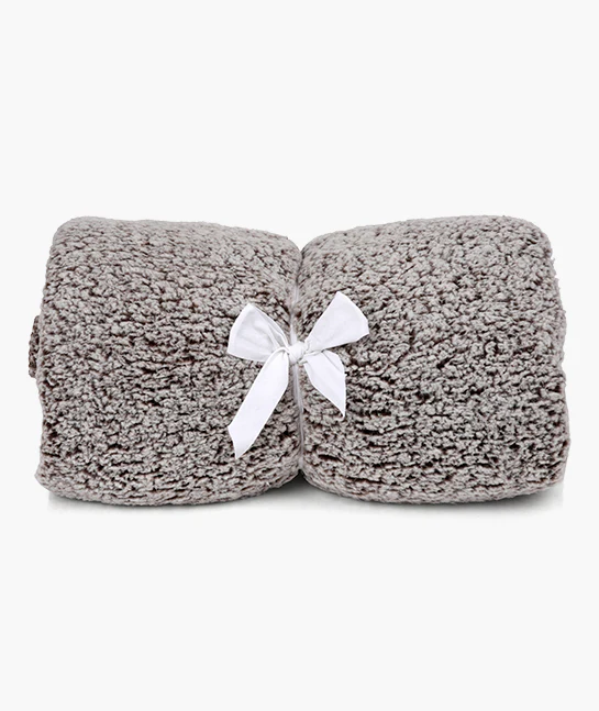 Mocha Reversible Throw Blanket - Image 8