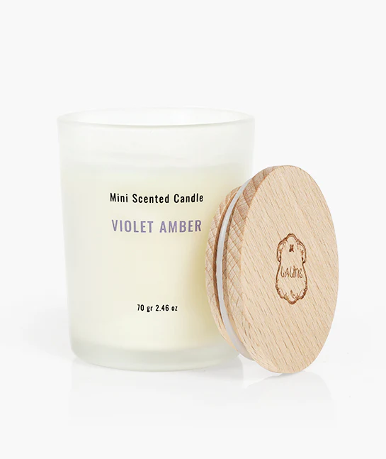 Violet Amber Mini Scented Candle - 70 g